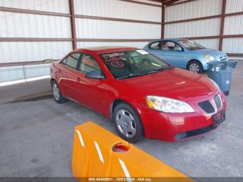  Salvage Pontiac G6